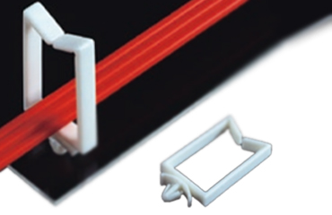 66ナイロン ワイヤーサドル エッジレスタイプ (WSR-U･定格 85℃)(白色 配線クランプ)